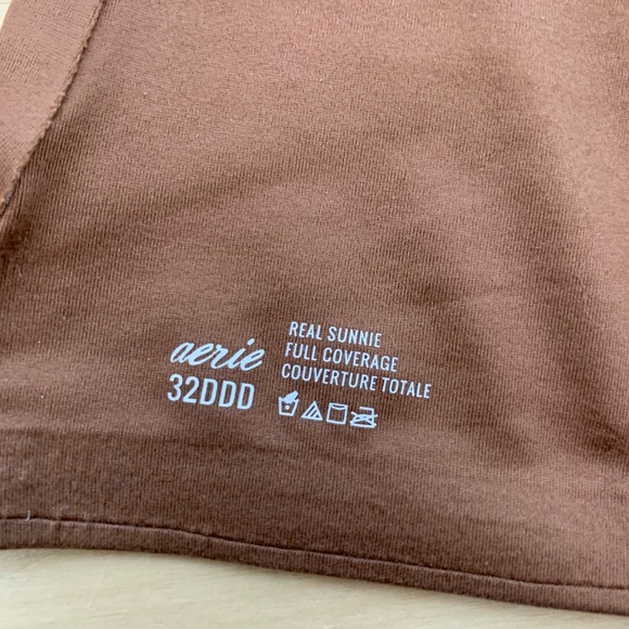 Aerie full coverage lightly lined brown bra size 32DDD - Picture 3 of 5